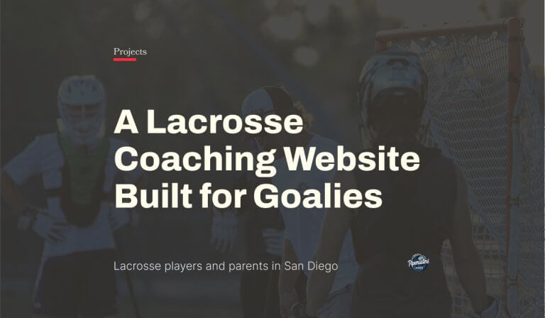 Pipemasters Lacrosse: A Lacrosse Coaching Website Built for Goalies