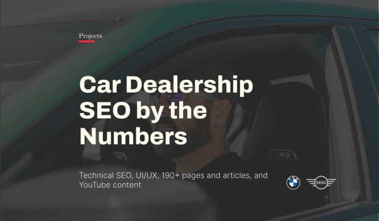 BMW and MINI of Escondido: Car Dealership SEO by the Numbers